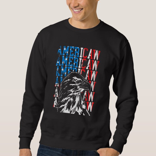 Sudadera Bandera Americana Águila Americana Bandera Patriót (Anverso)