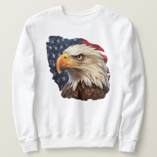 Sudadera Bandera americana águila calva