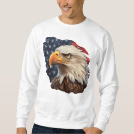 Sudadera Bandera americana águila calva