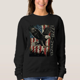 Sudadera Bandera Americana Águila Grunge 1776-2026
