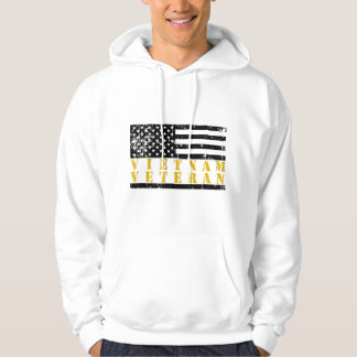 Sudadera Bandera Americana Amarilla con Texto Deteriorada V
