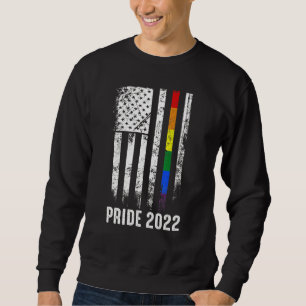 Sudadera Bandera Americana Arcoiris Usa Gay Lgbtq Lgbt Orgu