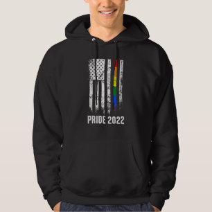Sudadera Bandera Americana Arcoiris Usa Gay Lgbtq Lgbt Orgu