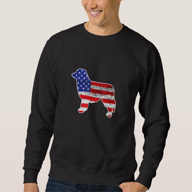 Sudadera Bandera Americana Australiana Patriótica Perro Aus (Anverso)