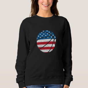Sudadera Bandera Americana Baloncesto Equipo Estadounidense