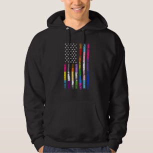 Sudadera Bandera Americana Bandera Orgullo Banderas Lgbt