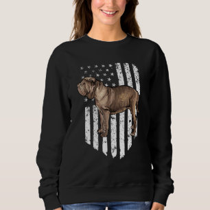 Sudadera Bandera Americana Blanco Negro Mastín Napolitano 4