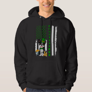 Sudadera Bandera Americana Boston Terrier Dog Funny St Patr