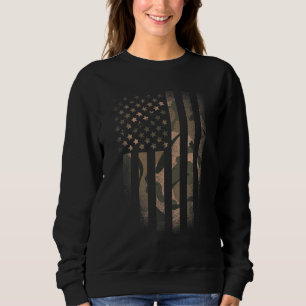 Sudadera Bandera Americana Camo Bandera Táctica Militar Est