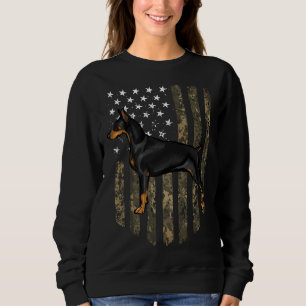 Sudadera Bandera Americana Camo Doberman Pinscher Th Of Jul