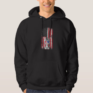 Sudadera Bandera Americana Cebra Niños Chicas Hombres Cuart