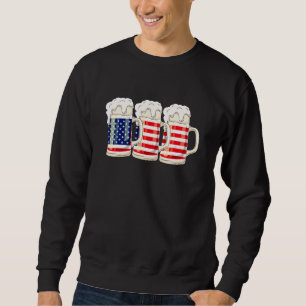 Sudadera Bandera Americana Cerveza Usa Retro Merica 4 De Ju