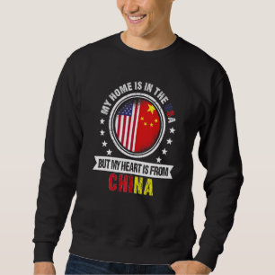 Sudadera Bandera Americana Chilena Corazón de Chile America