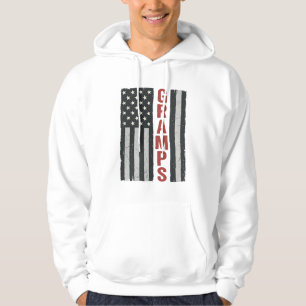 Sudadera Bandera Americana de Abuelo Vintage Vector Patriót