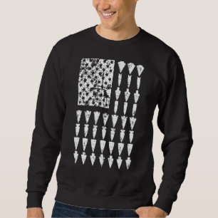 Sudadera Bandera Americana De Arrowhead Para Cualquier Caza