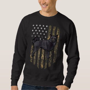 Sudadera Bandera Americana De Camuflaje Schipperke 4 De Jul