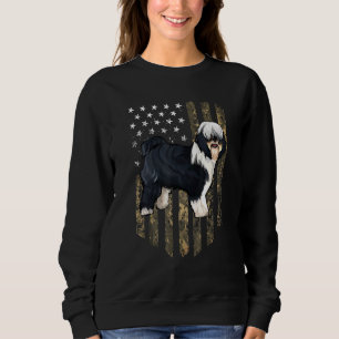 Sudadera Bandera Americana De Camuflaje Terrier Tibetano 4
