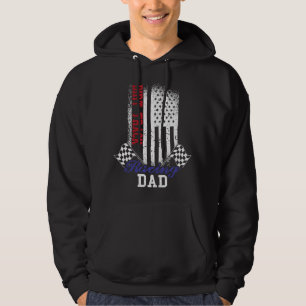 Sudadera Bandera Americana de Carreras de Dirt Track para H