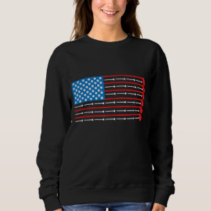 Sudadera Bandera Americana de Clubes de Golf y Deportes