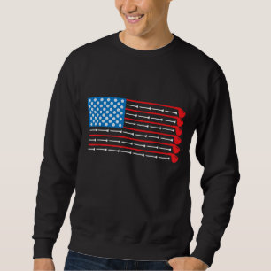 Sudadera Bandera Americana de Clubes de Golf y Deportes