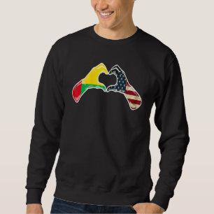 Sudadera Bandera americana de Guinea-Bissau EE. UU. - EE. U