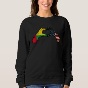 Sudadera Bandera americana de Guinea-Bissau EE. UU. - EE. U