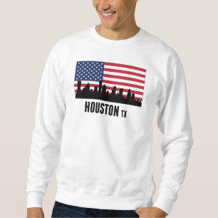 Sudadera Bandera americana de Houston TX