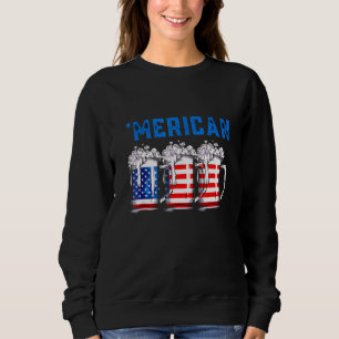 Sudadera Bandera Americana De La Cerveza 4 De Julio Beber C