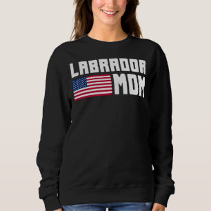 Sudadera Bandera Americana De Labrador