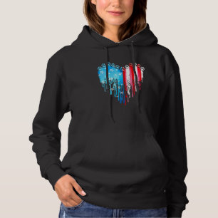Sudadera Bandera Americana De Perro Art. 4 De Julio