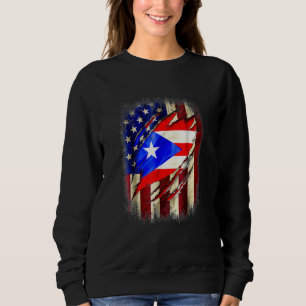 Sudadera bandera americana de Puerto Rico