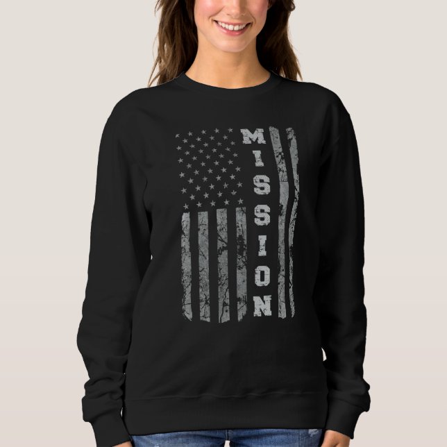 Sudadera Bandera Americana de Texas (Anverso)