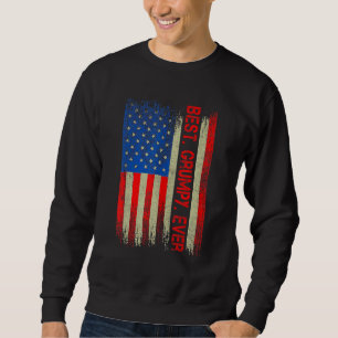 Sudadera Bandera Americana Día del Padre Grunón Mejor Vinta