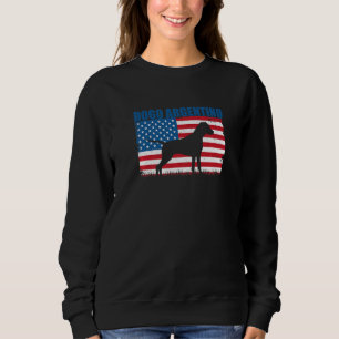 Sudadera Bandera Americana Dogo Argentino Premium