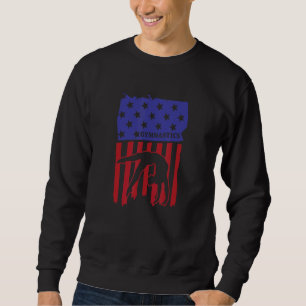 Sudadera Bandera Americana Estados Unidos Gimnasia Patrióti
