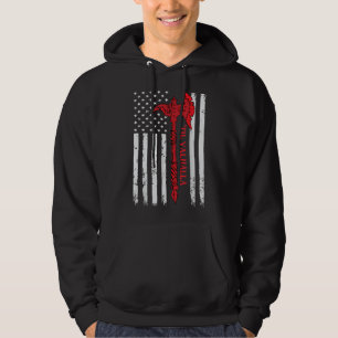 Sudadera Bandera Americana Hacha Vikinga Hasta Valhalla Gen