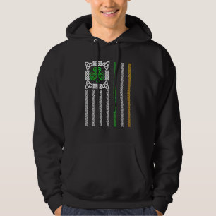Sudadera Bandera americana irlandesa Bandera de Irlanda Día