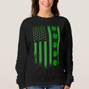 Sudadera Bandera Americana Irlandesa Bandera San Patrón Día