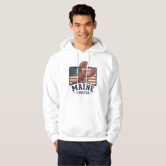 Sudadera Bandera Americana Langosta de Maine