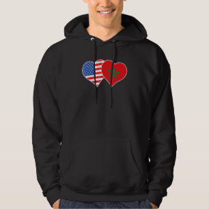 Sudadera Bandera Americana Marroquí Marruecos