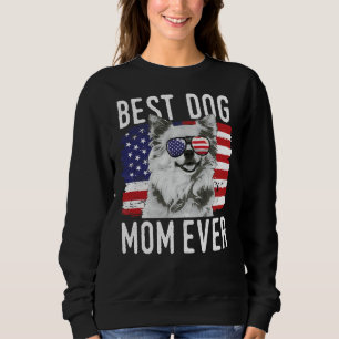 Sudadera Bandera Americana Mejor Madre Perro Chihuahua U