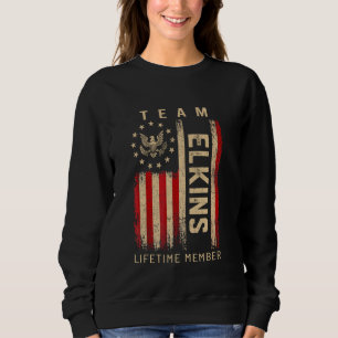 Sudadera Bandera Americana Miembro Vitalicio del Equipo ELK