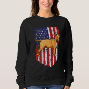 Sudadera Bandera Americana Miniatura Bull Terrier 4 De Juli