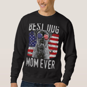 Sudadera Bandera Americana Mujer Mejor Madre Perro Jamás Pe