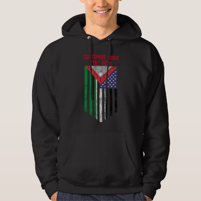 Sudadera Bandera americana palestina - Salvar Palestina (Anverso)