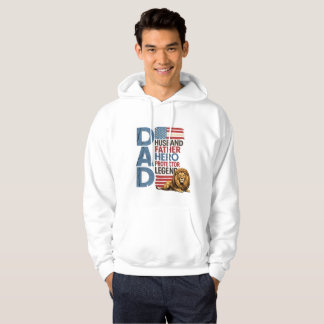 Sudadera Bandera americana Papá León Patriótico