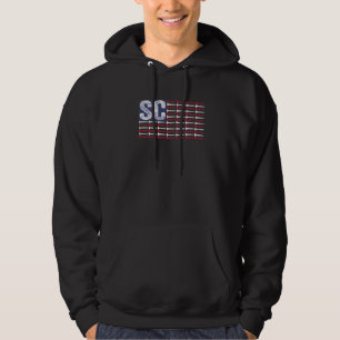 Sudadera Bandera americana patriota del estado natal de Car