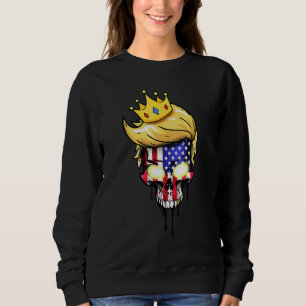 Sudadera Bandera Americana Patriótica Cráneo EEUU 4 de Juli