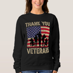 Sudadera Bandera Americana Patriótica Gracias Veteranos Par