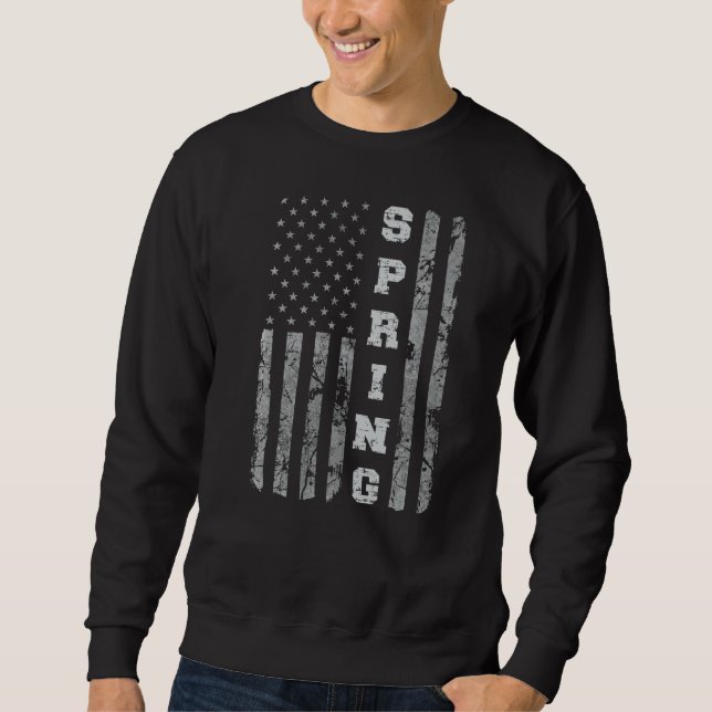 Sudadera Bandera Americana Primavera de Texas (Anverso)